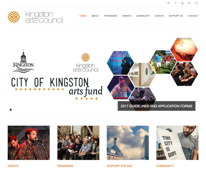 brian chard design kingston arts council website redesign brian